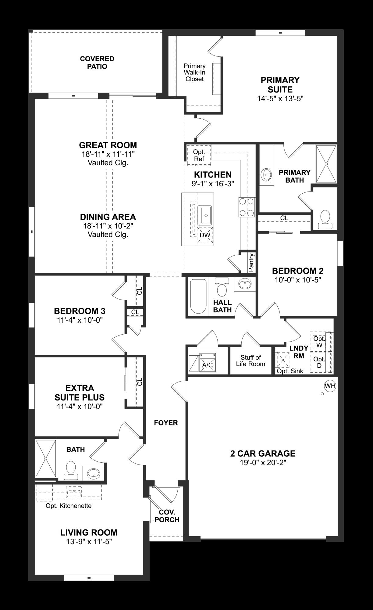1665 Wyoming Drive Southeast, Unit 100 Palm Bay, FL 32909 - Photo 29 of 29 Passionflower II Floorplan