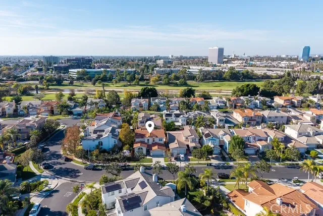 an aerial view of a city