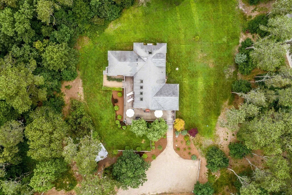 10 Codman Spring Road Edgartown, MA 02539 - Photo 6 of 32 an aerial view of a house with a yard
