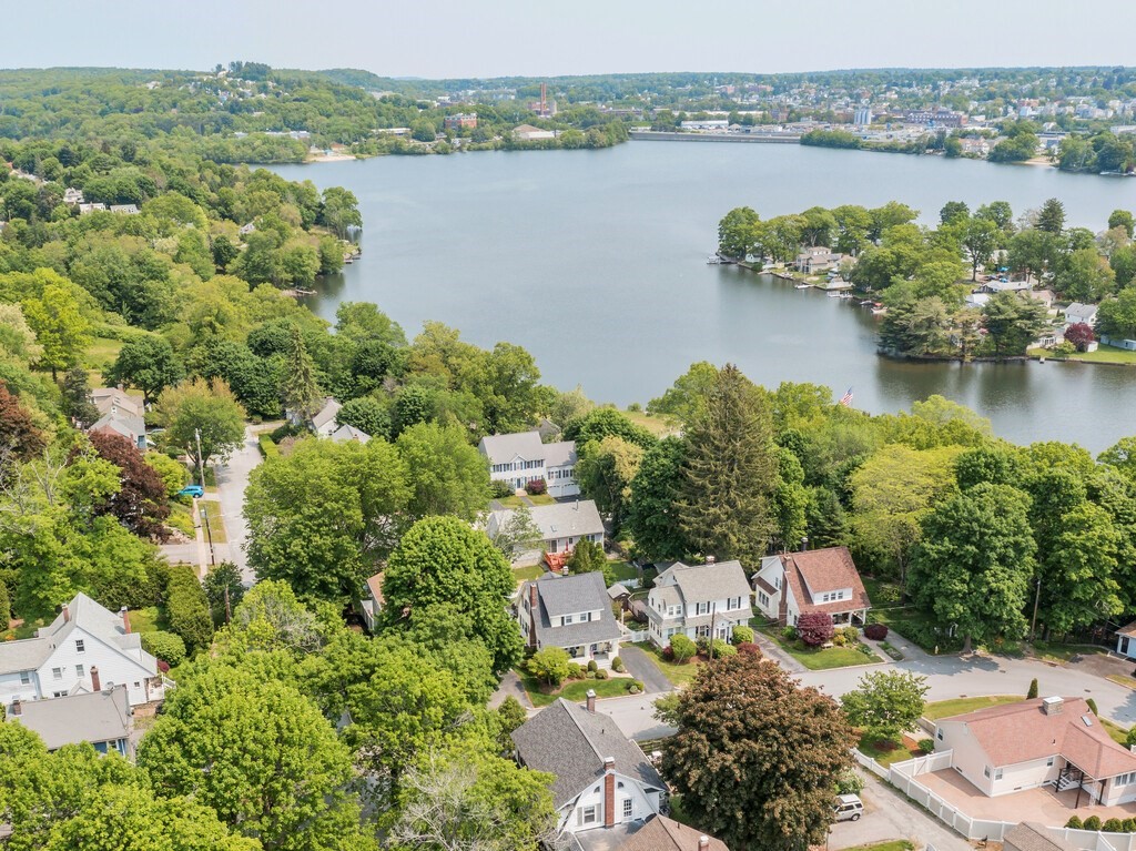 46 Eagle Road Worcester, MA 01605 - Photo 41 of 42 an aerial view of a house with a lake view