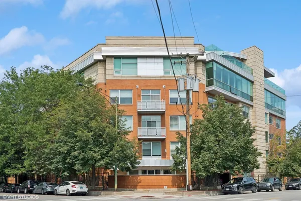 a front view of a building with street view
