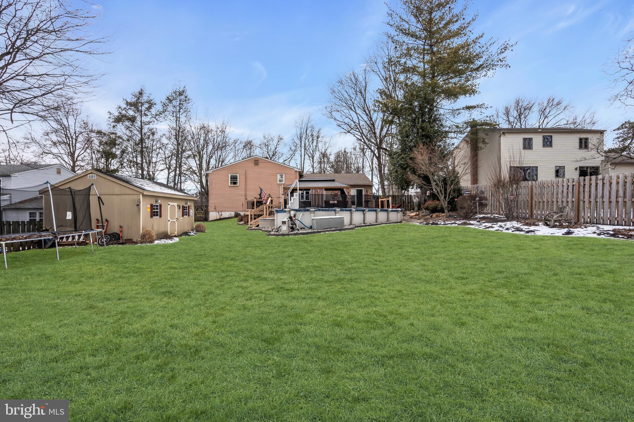 43 Morgan Road Aston, PA 19014 - Photo 25 of 30 Fenced Yard w/ Oversized Shed for Storage/Workshop
