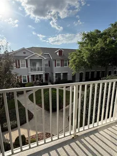 a view of a house with a balcony