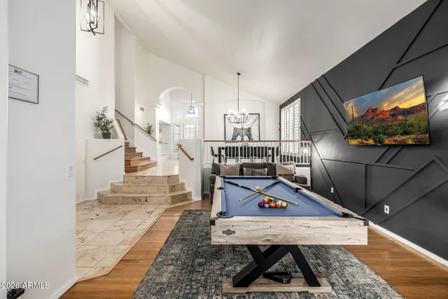 a room with furniture and windows