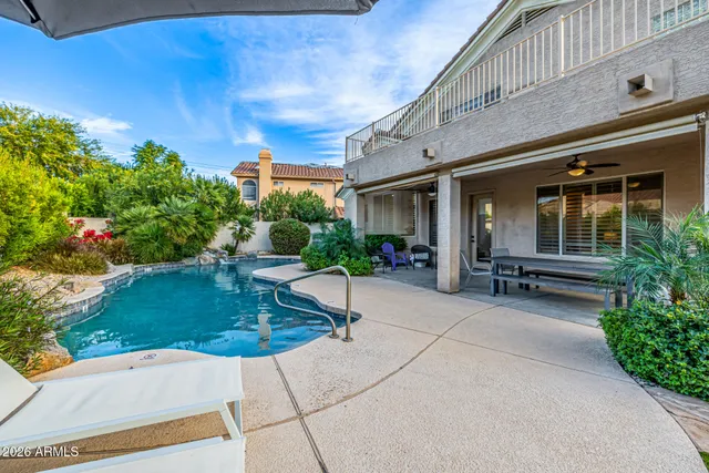 a view of a street from a balcony
