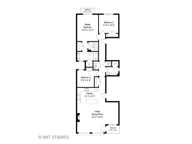 220 North Halsted Street, Unit 2 Chicago, IL 60661 - Photo 13 of 13 a picture of floor plan