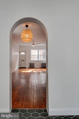 view of empty room with window
