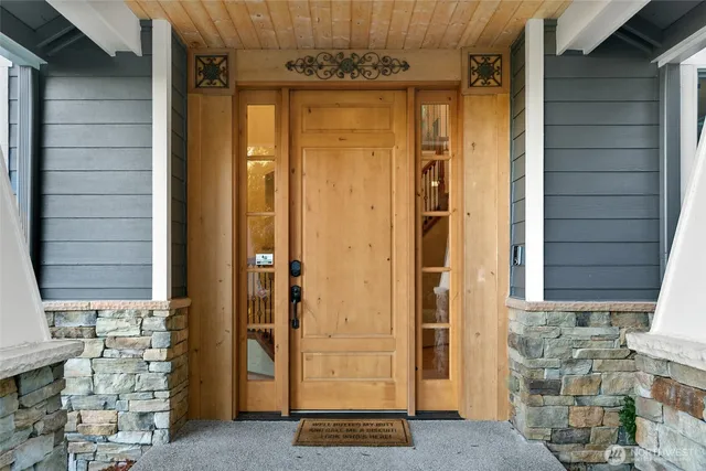 a view of front door of house