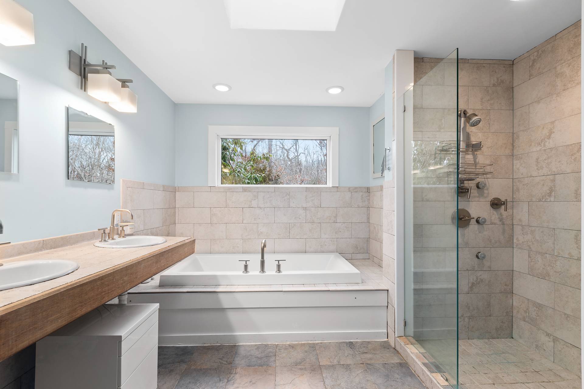 18 Renees Way East Hampton, NY 11937 - Photo 5 of 6 a bathroom with a sink and a mirror