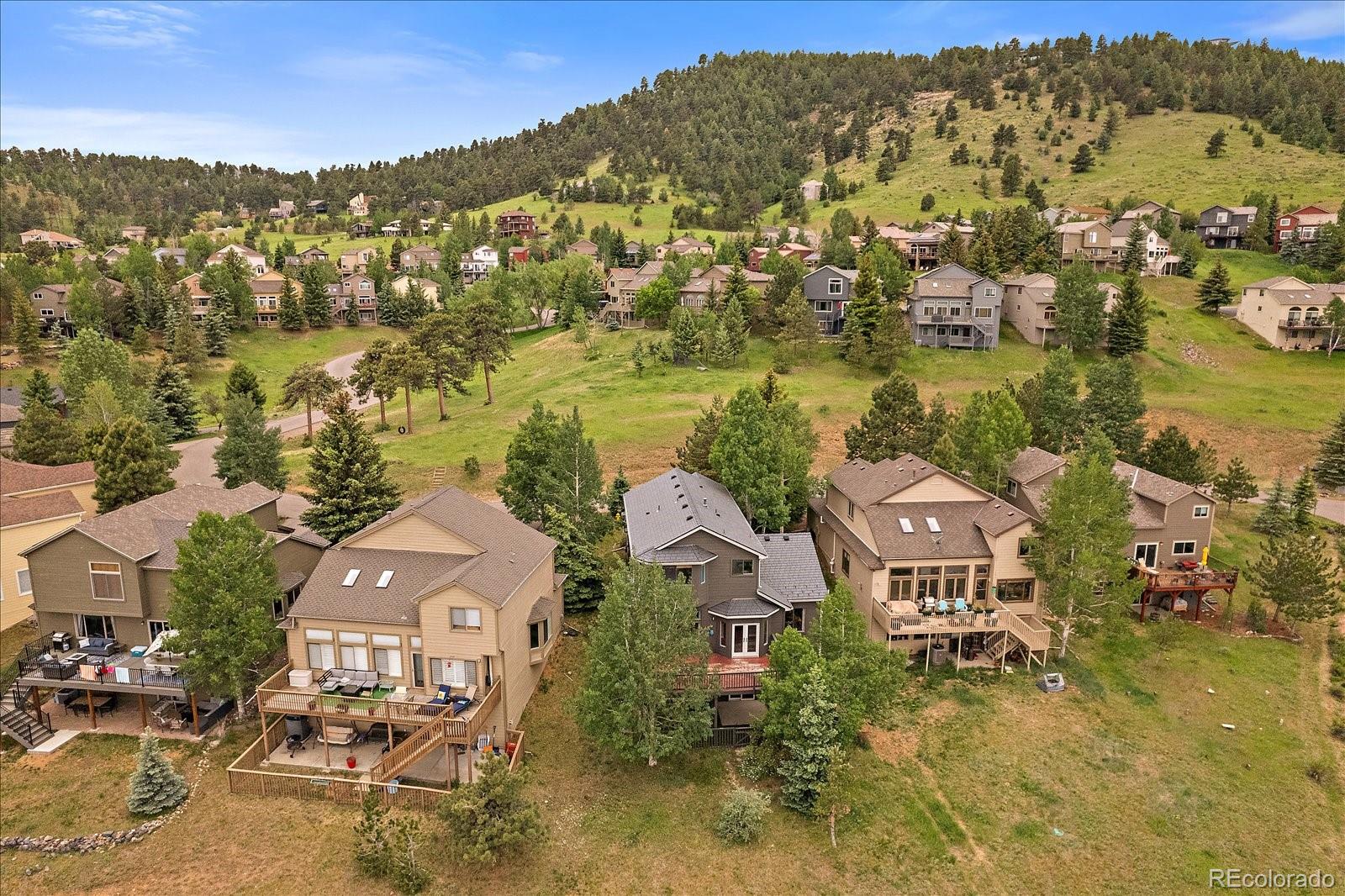 722 Calgary Way Golden, CO 80401 - Photo 47 of 50 an aerial view of residential houses with outdoor space