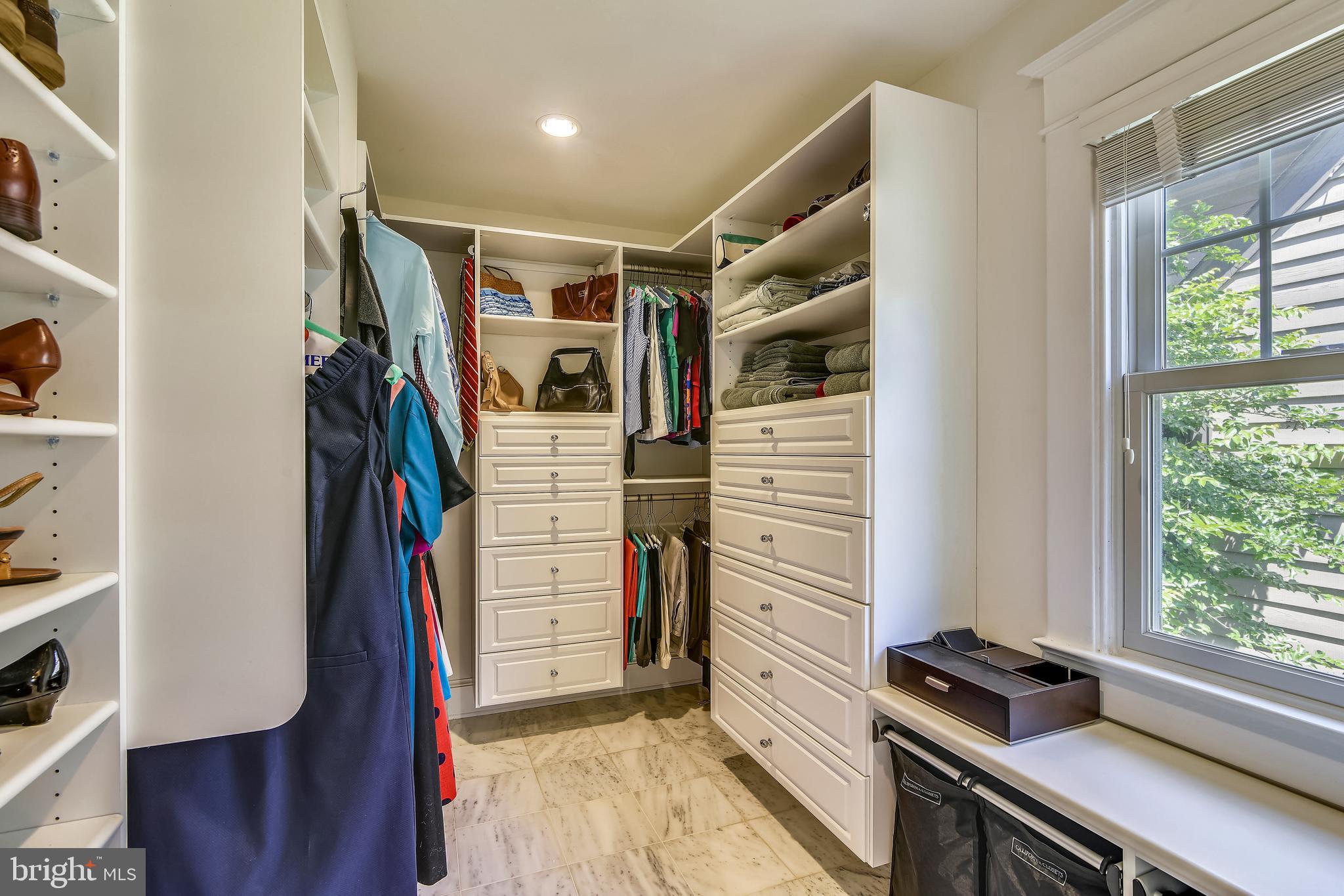 209 West Myrtle Street Alexandria, VA 22301 - Photo 30 of 57 Walk in closet with radiant heat marble floors