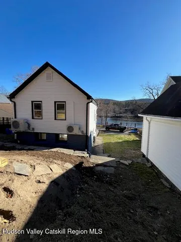 a view of street with a building