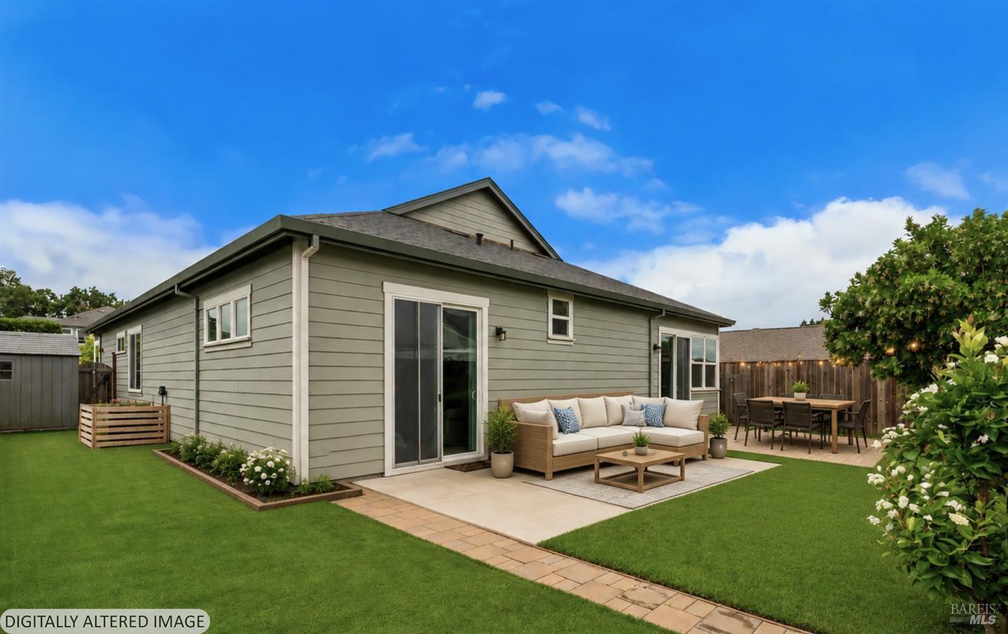 1480 Longship Lane Santa Rosa, CA 95401 - Photo 25 of 32 Virtually Staged backyard.