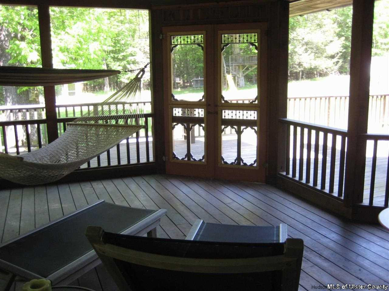 17 Cross Patch Road Woodstock, NY 12495 - Photo 26 of 35 a view of wooden floor in a back yard