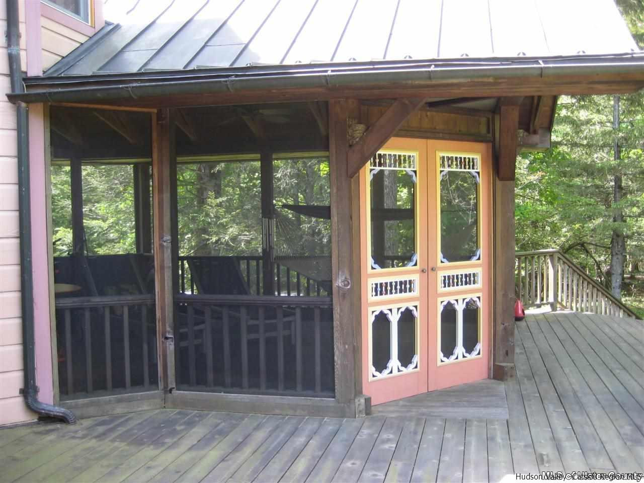 17 Cross Patch Road Woodstock, NY 12495 - Photo 29 of 35 a view of a porch with wooden floor