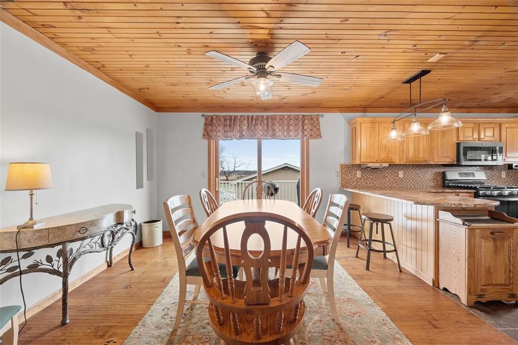 1219 Prospect Road Prospect, PA 16052 - Photo 9 of 44 Dining area leads to the large outdoor deck overlooking the backyard