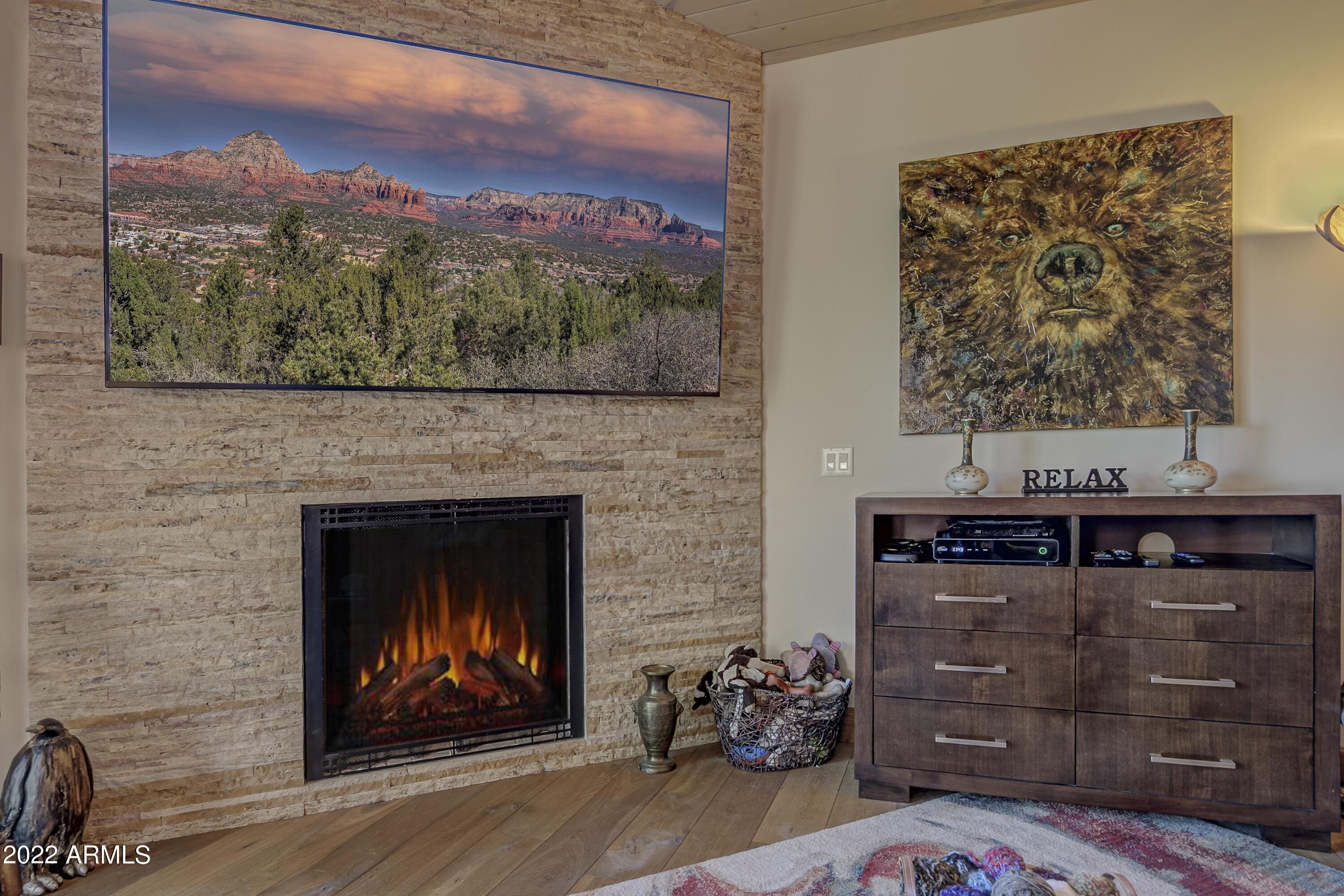 2800 East Rim Club Drive Payson, AZ 85541 - Photo 28 of 101 Great Room 85" TV and Fireplace