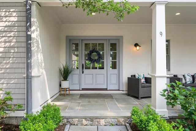 a view of a entryway door of the house