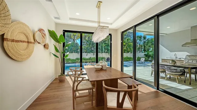 a view of swimming pool with chairs