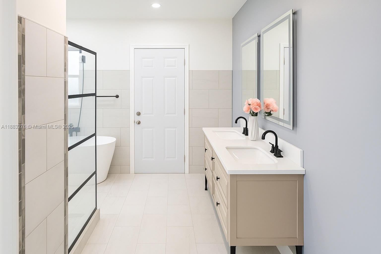 14401 Southwest 23rd Street Davie, FL 33325 - Photo 23 of 56 a bathroom with a sink and mirror
