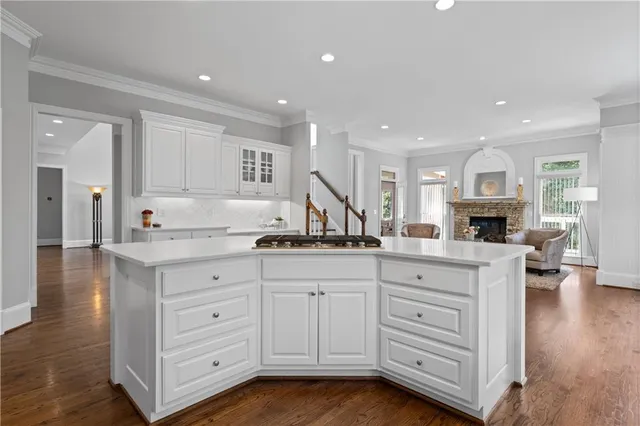 a bathroom with a sink and a shower