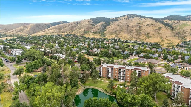 a view of city and mountain