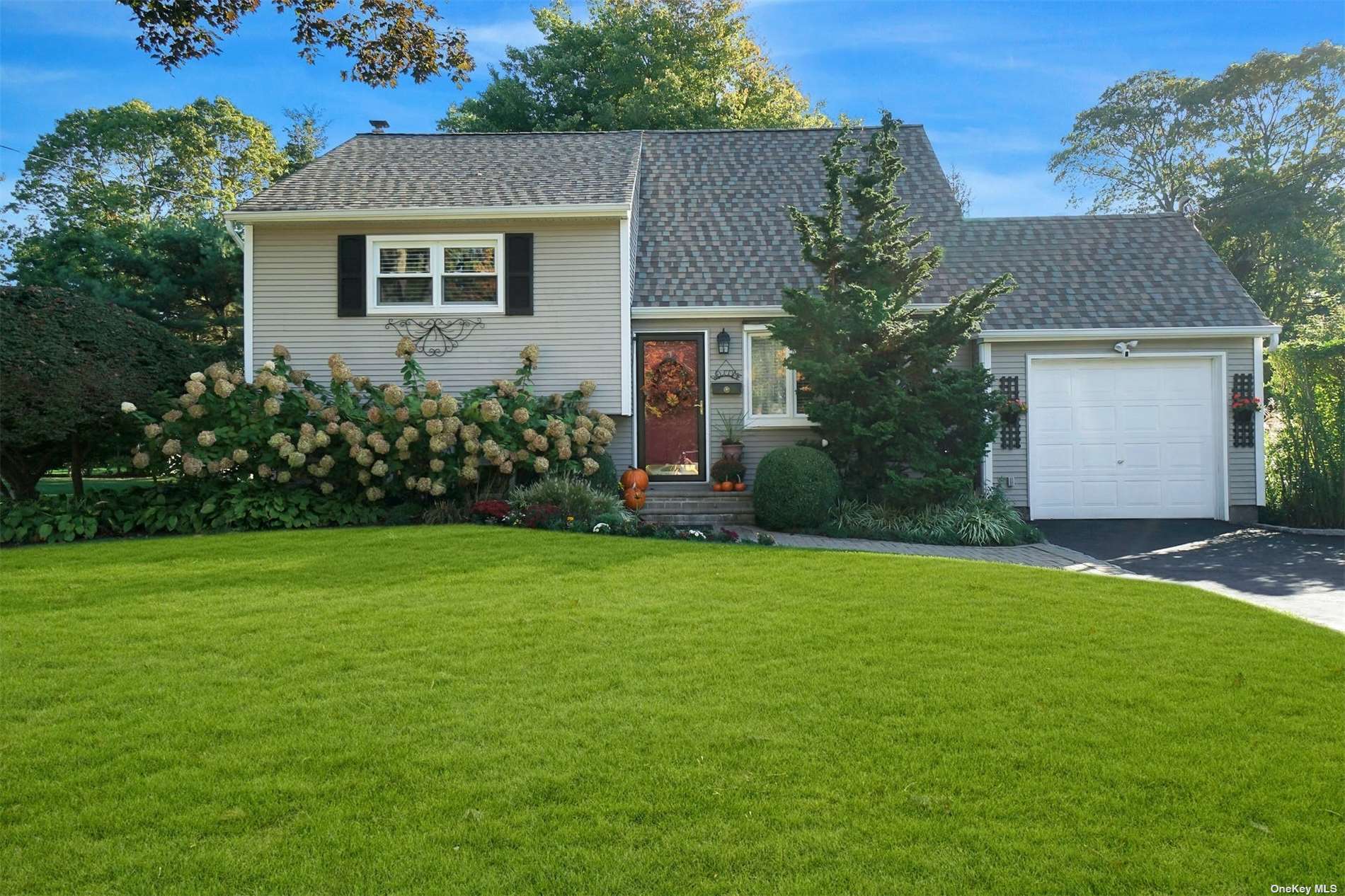 front view of house with a yard