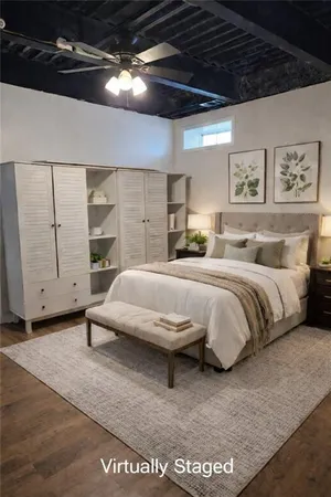 a view of an empty room
