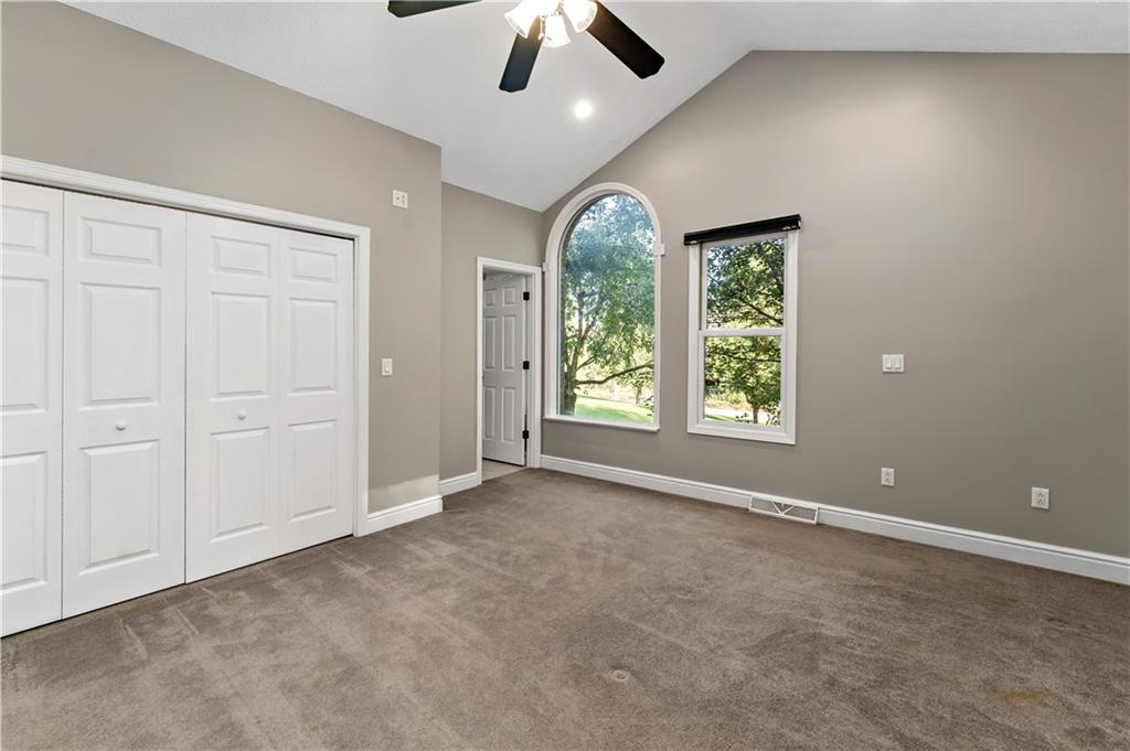 331 North Branch Road Oakdale, PA 15071 - Photo 24 of 41 an empty room with chandelier fan and windows