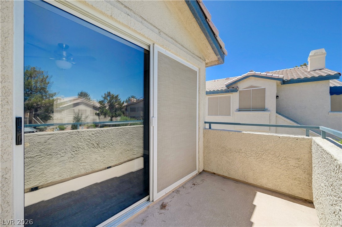 3425 East Russell Road, Unit 223 Las Vegas, NV 89120 - Photo 35 of 47 Step out onto this secluded outdoor balcony, ideal for quiet moments.