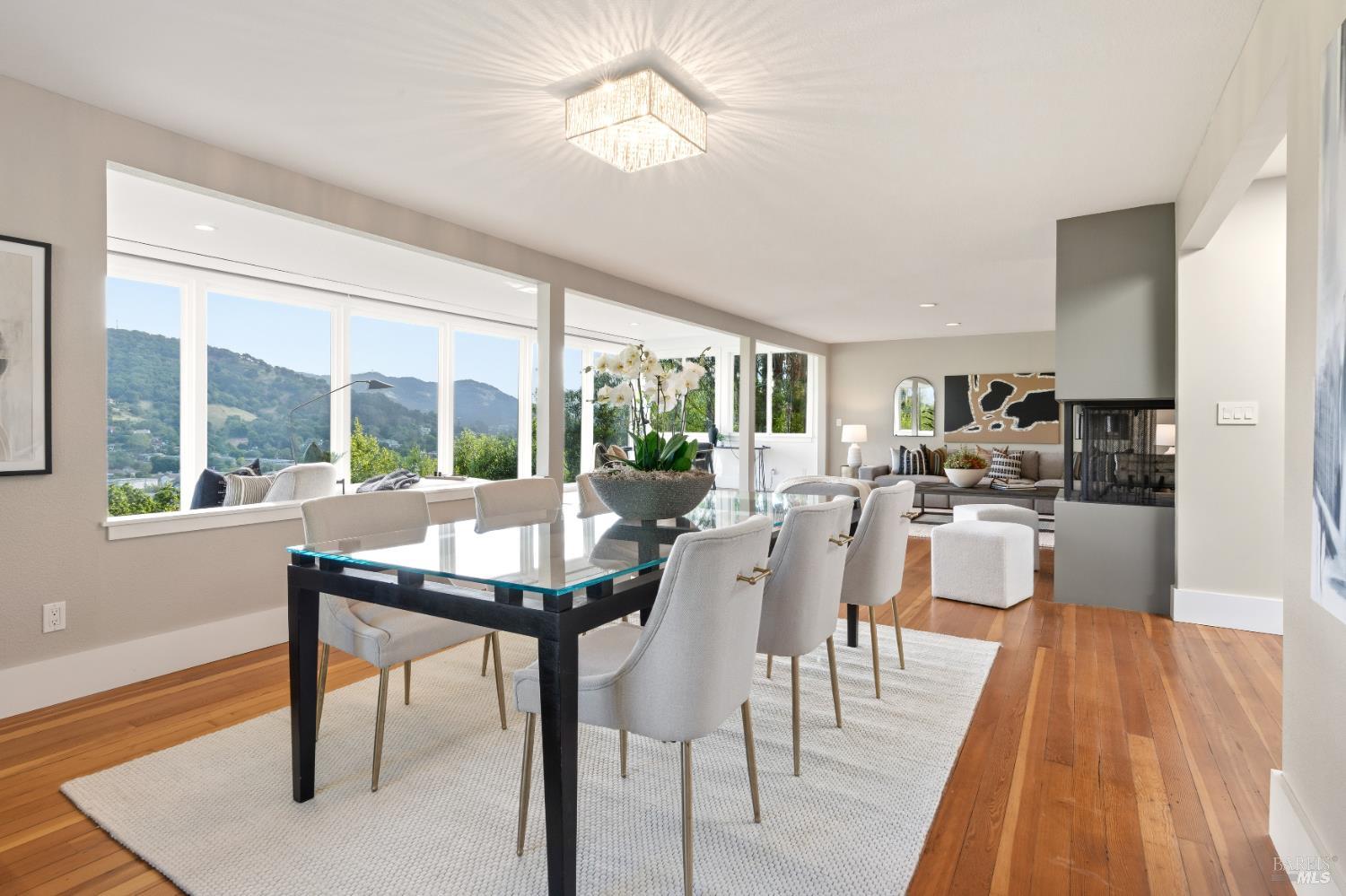 183 Reservoir Road San Rafael, CA 94901 - Photo 14 of 62 The Dining Area is spacious and allows seating for quite a lot of people --- hosting the holiday is just made for this home!