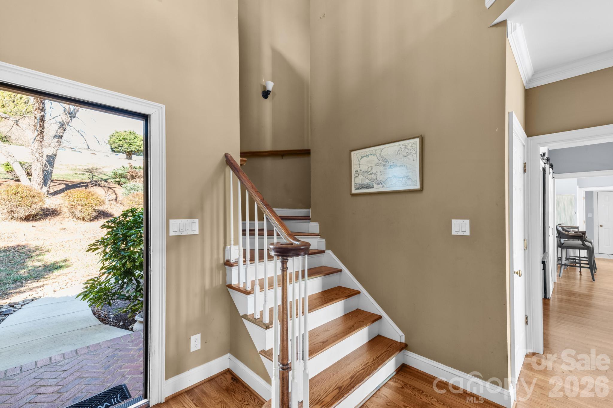 121 Pleasant Point Drive Hickory, NC 28601 - Photo 15 of 46 a view of entryway and hall with wooden floor