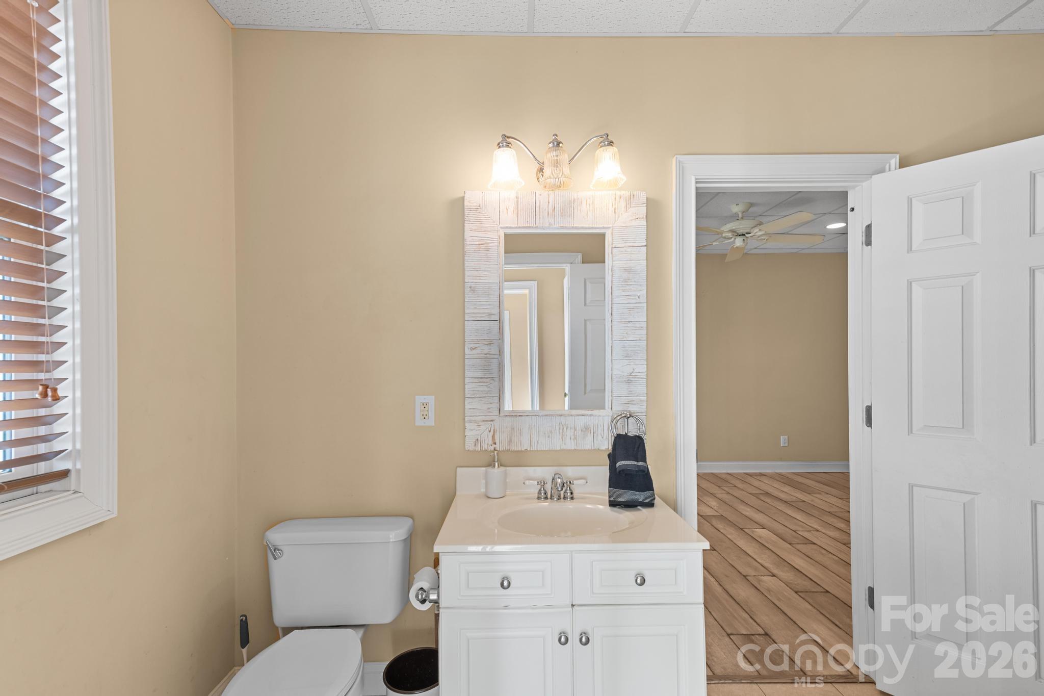 121 Pleasant Point Drive Hickory, NC 28601 - Photo 35 of 46 a bathroom with a sink a toilet and mirror