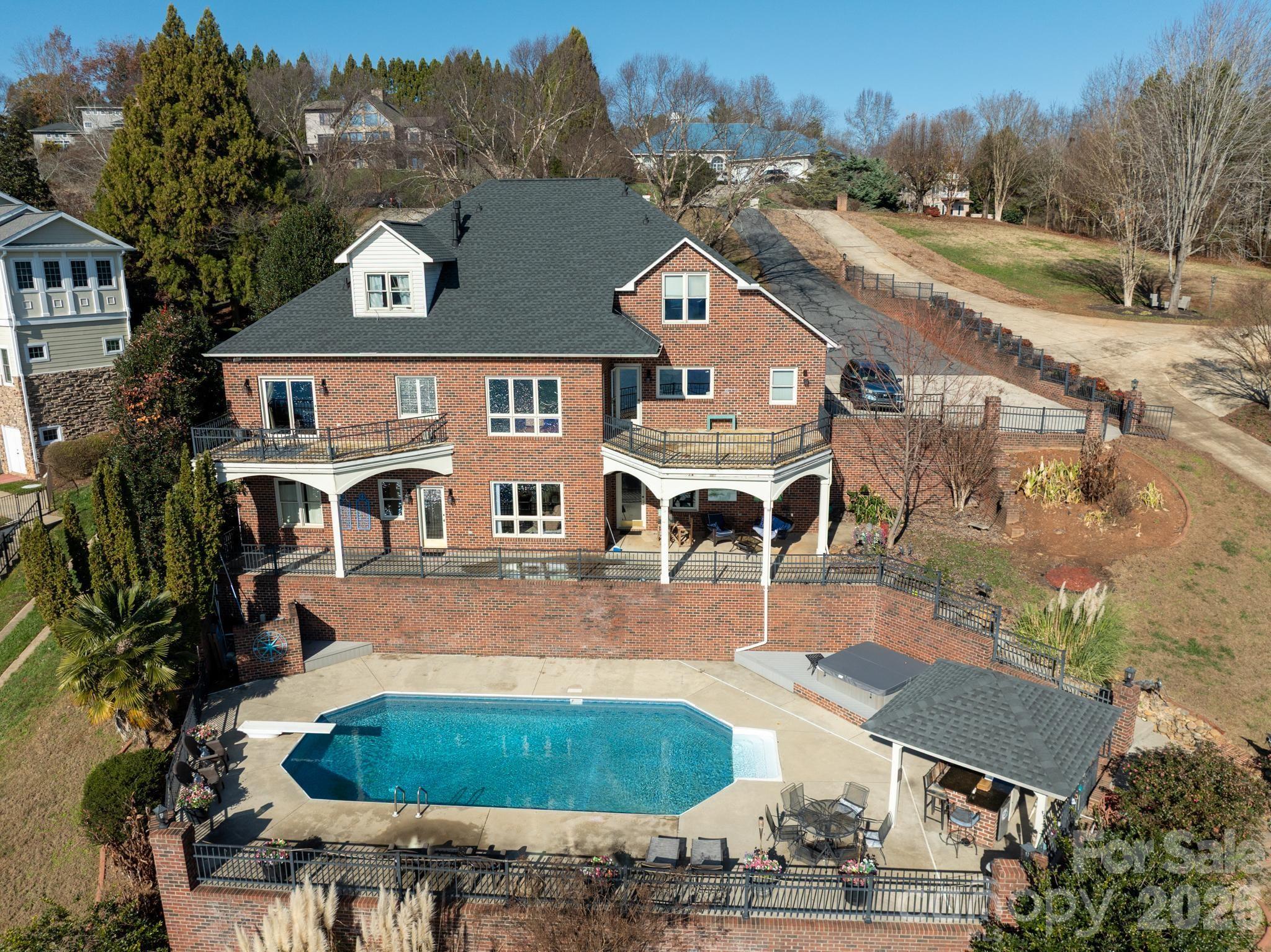 121 Pleasant Point Drive Hickory, NC 28601 - Photo 45 of 46 an aerial view of a house with outdoor space