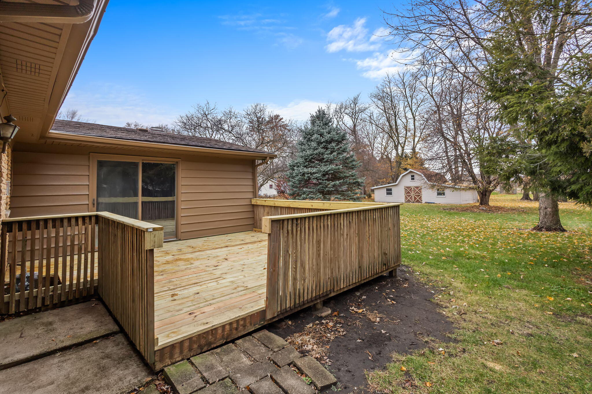 708 East Maple Street Rensselaer, IN 47978 - Photo 26 of 33 a view of a backyard with a garden