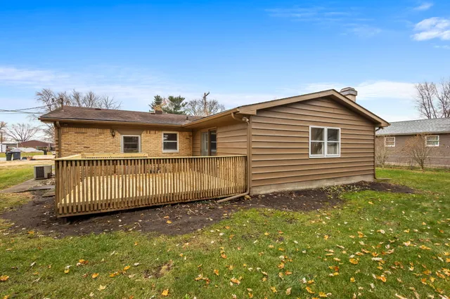 a view of a house with a balcony