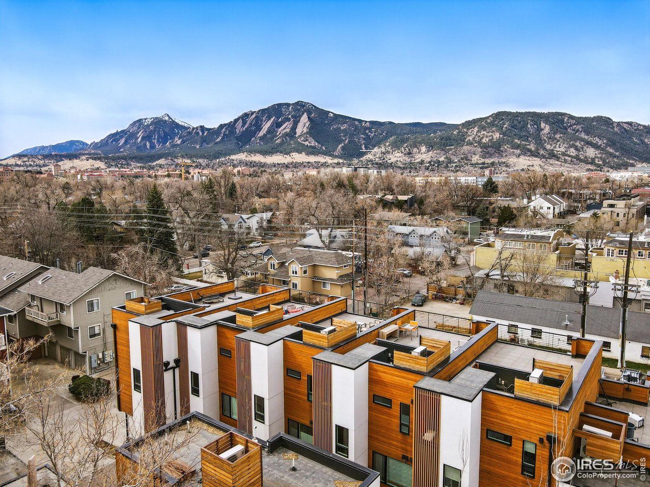 1916 23rd Street, Unit 6 Boulder, CO 80302 - Photo 26 of 27 aerial view of a houses with a city view
