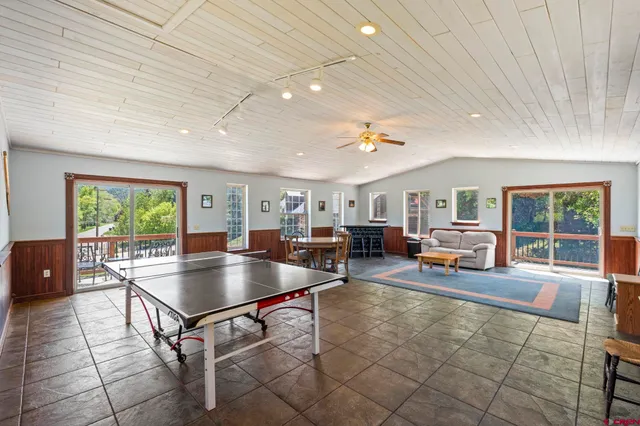 a view of a large green field