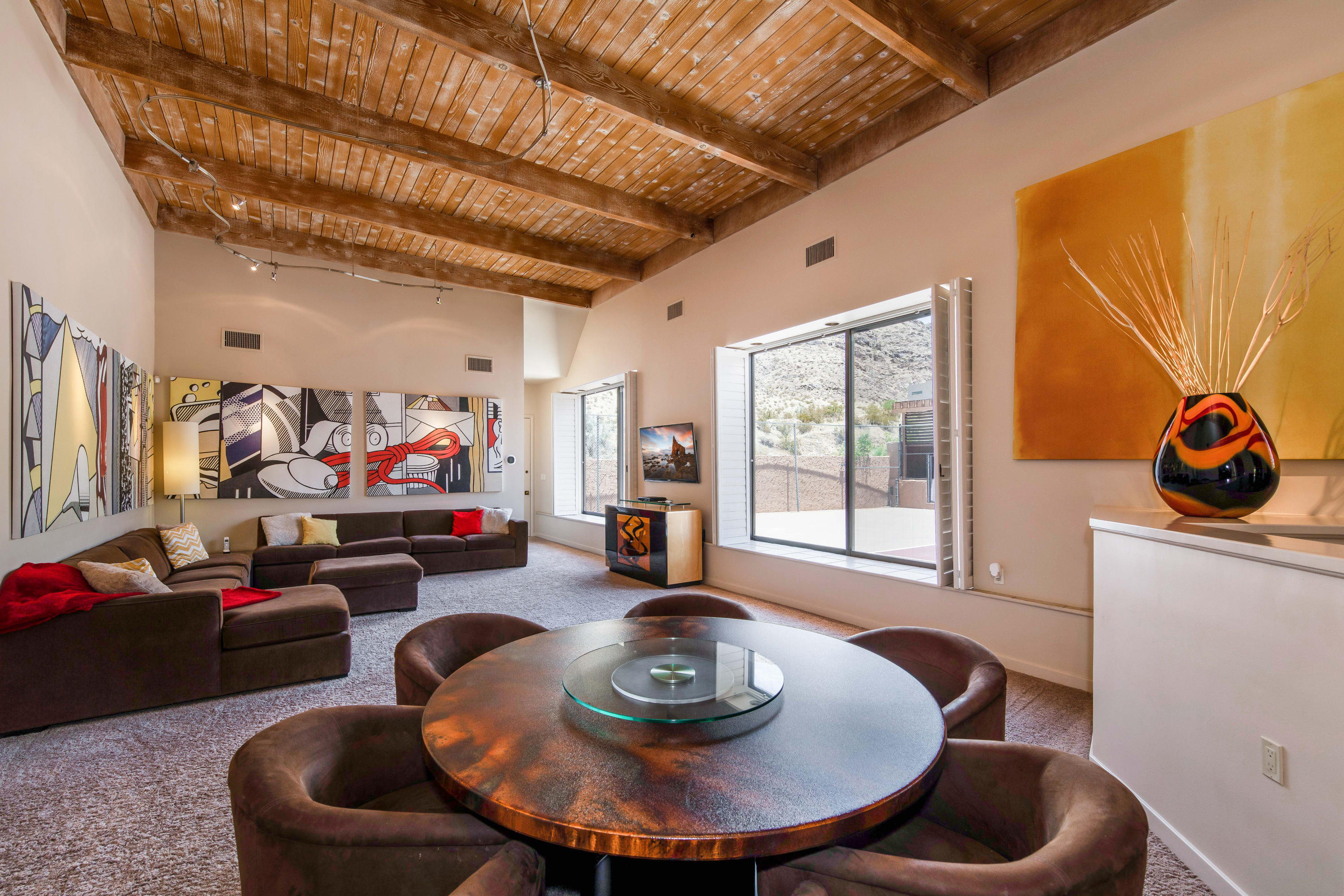 1650 Ridgemore Drive Palm Springs, CA 92264 - Photo 32 of 69 a living room with furniture and a window