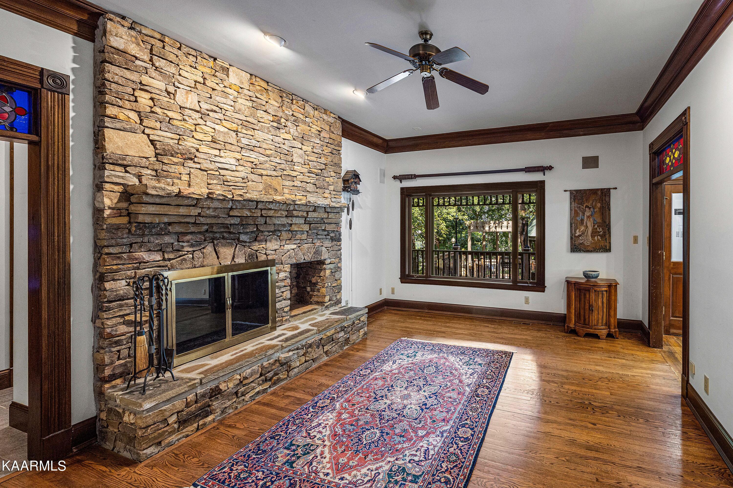 12459 Early Road Knoxville, TN 37922 - Photo 15 of 53 Family room with wood burning fireplace