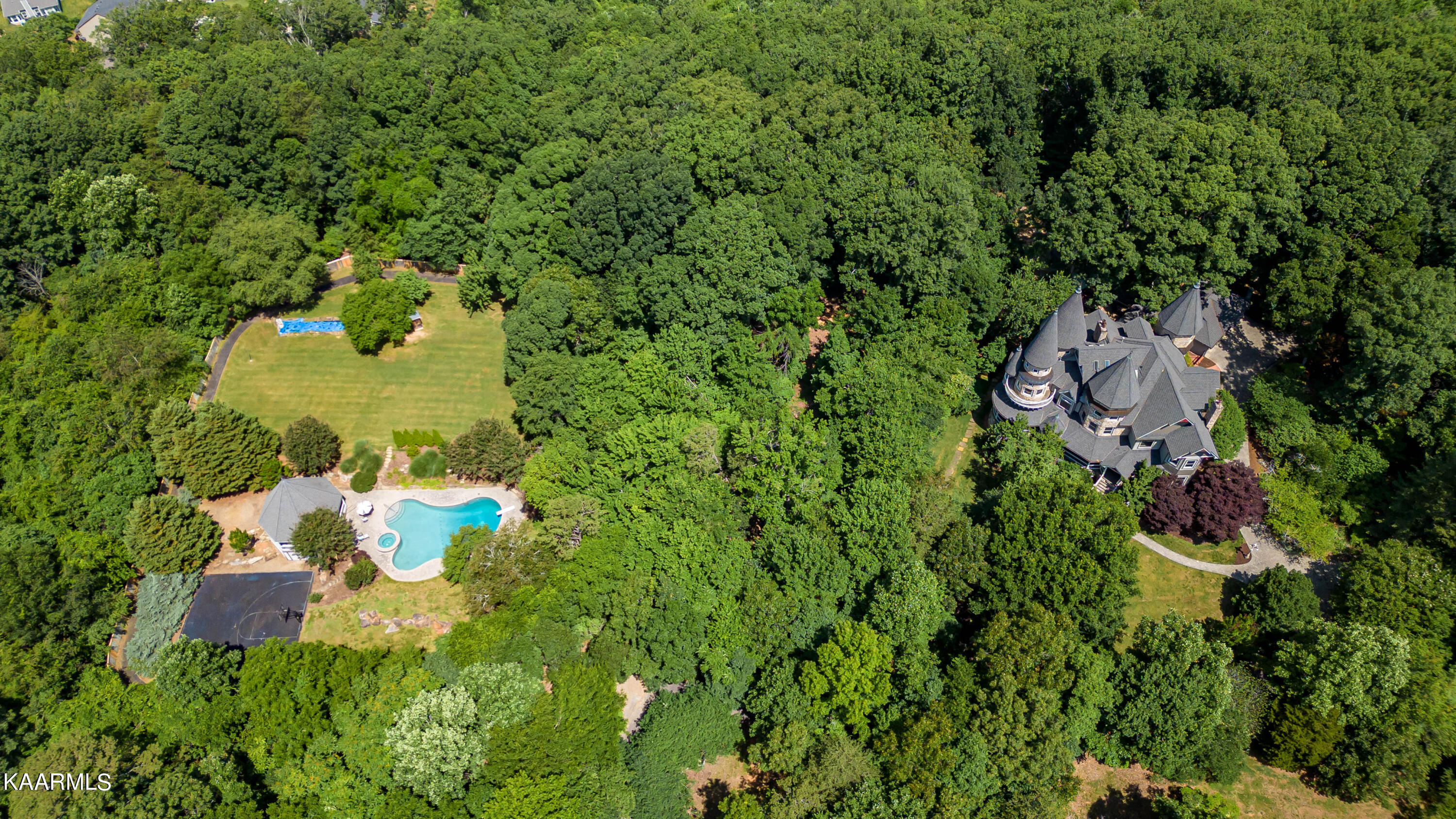12459 Early Road Knoxville, TN 37922 - Photo 51 of 53 Aerial view of house and grounds