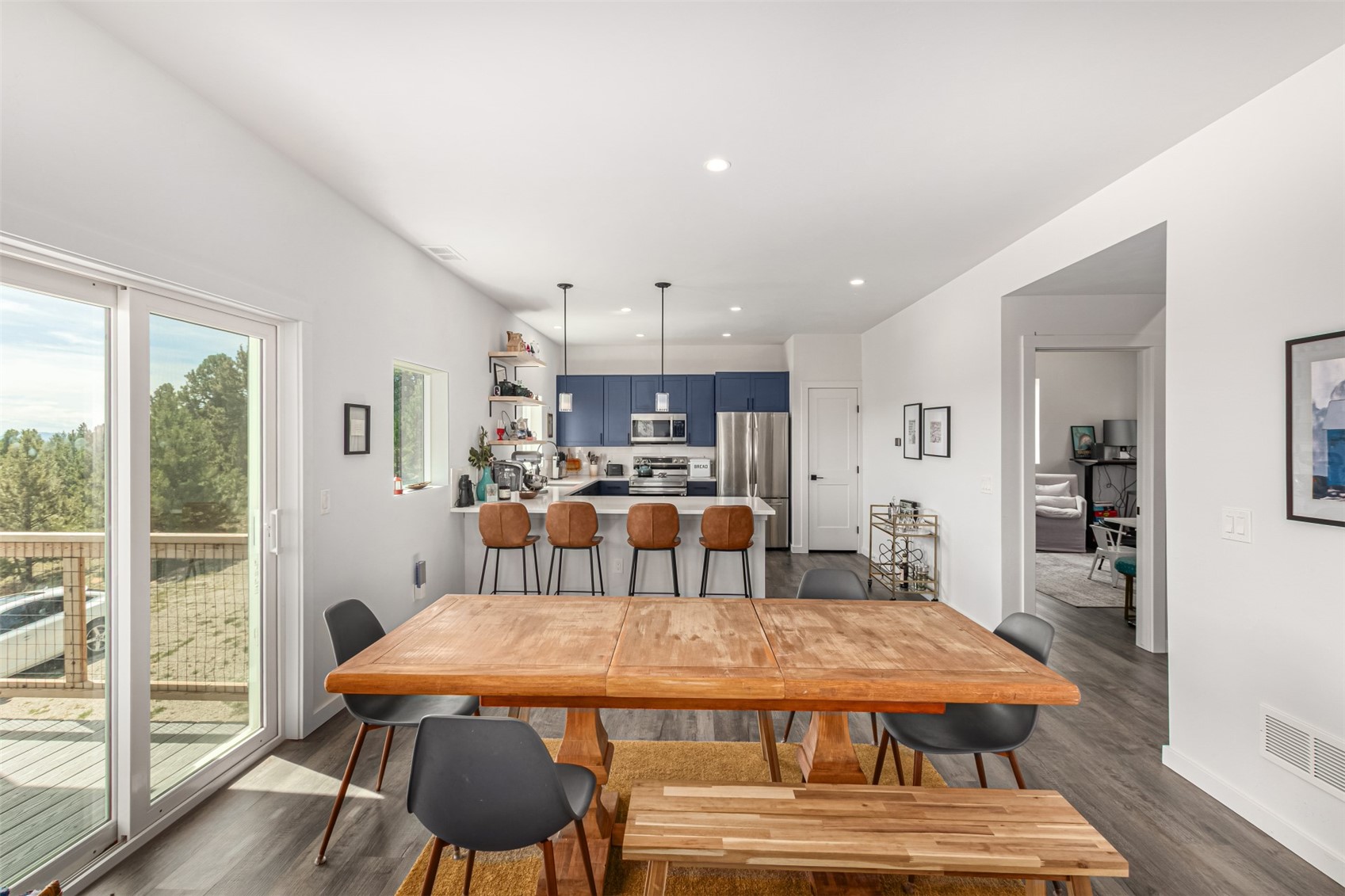344 Redhill Road Fairplay, CO 80440 - Photo 9 of 44 a view of a dining room with furniture window and wooden floor