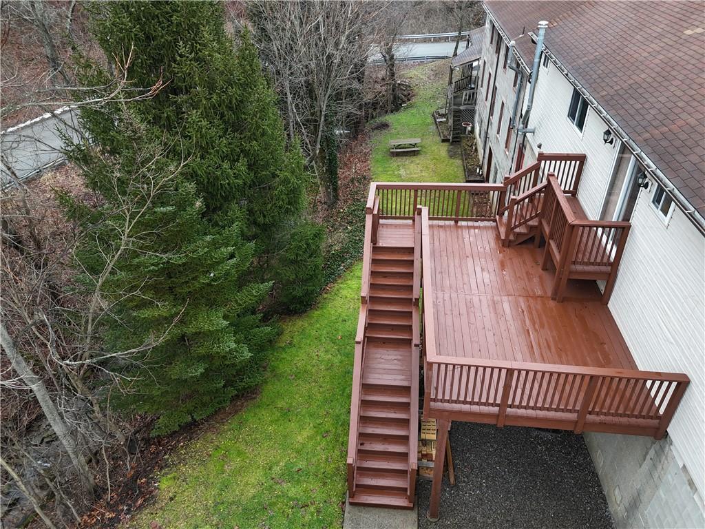 321 Butler Road Kittanning, PA 16201 - Photo 4 of 28 a view of balcony with wooden floor and fence