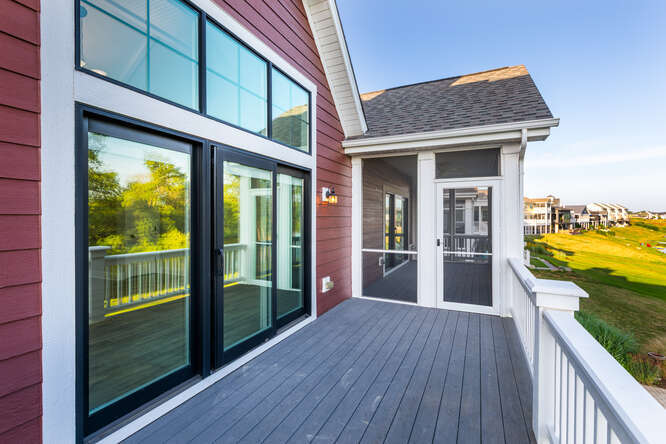9 Windward Way Ottawa, IL 61350 - Photo 17 of 56 a view of a house with a ocean from a balcony