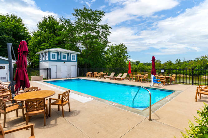 9 Windward Way Ottawa, IL 61350 - Photo 55 of 56 a view of a swimming pool with a lounge chairs