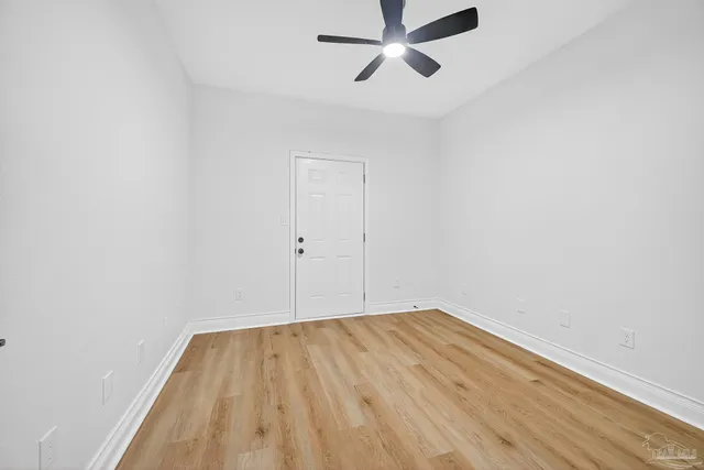 a view of a lake with a big yard