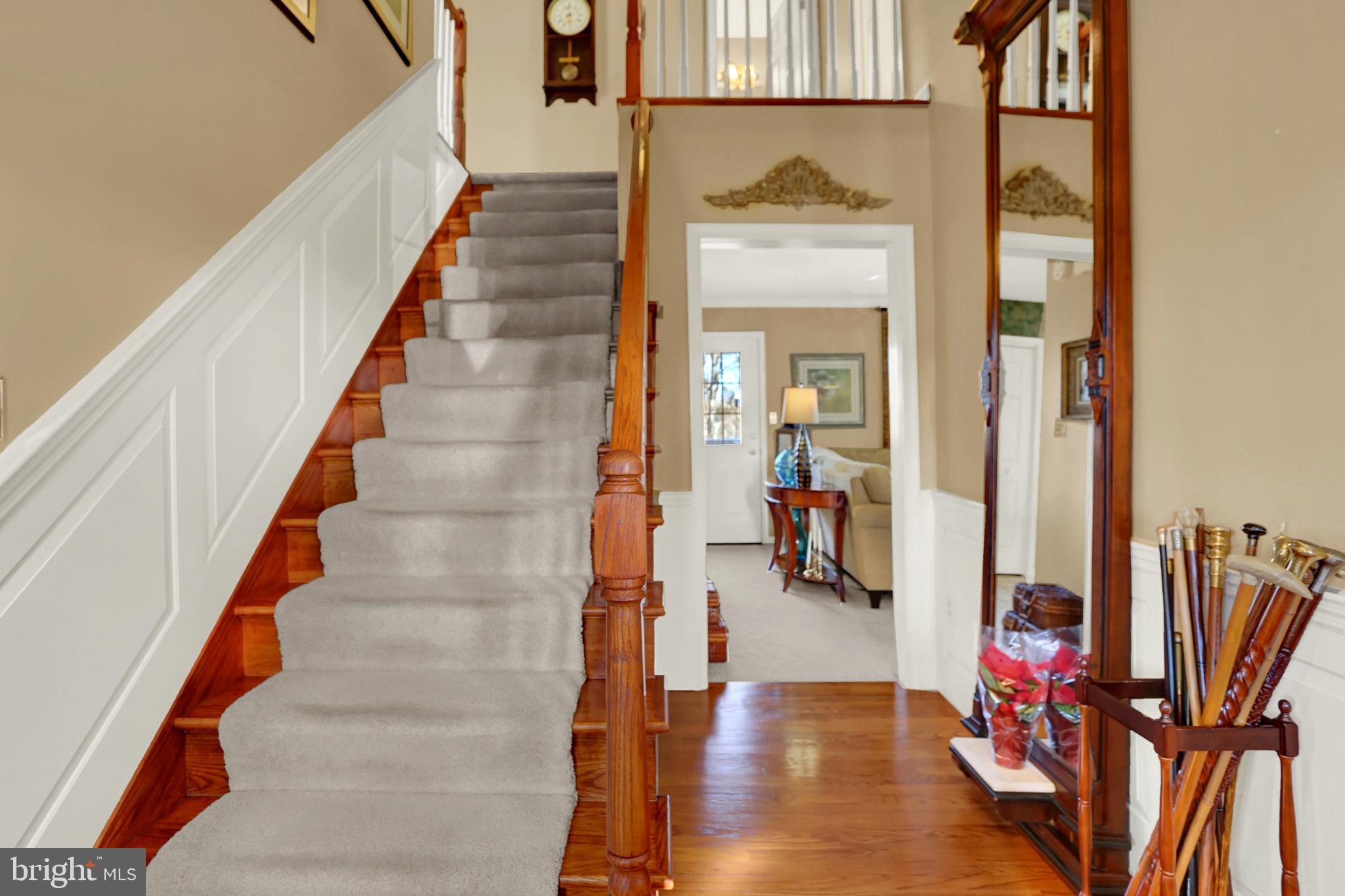 402 Hidden Valley Road New Cumberland, PA 17070 - Photo 5 of 50 a view of an entryway with wooden floor and stairs