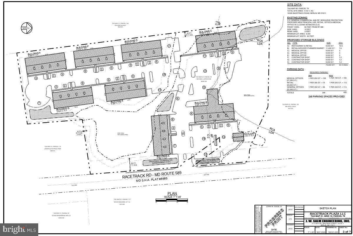 10329 Racetrack Road Berlin, MD 21811 - Photo 2 of 9 Conceptual plan - EDU's shown not not included