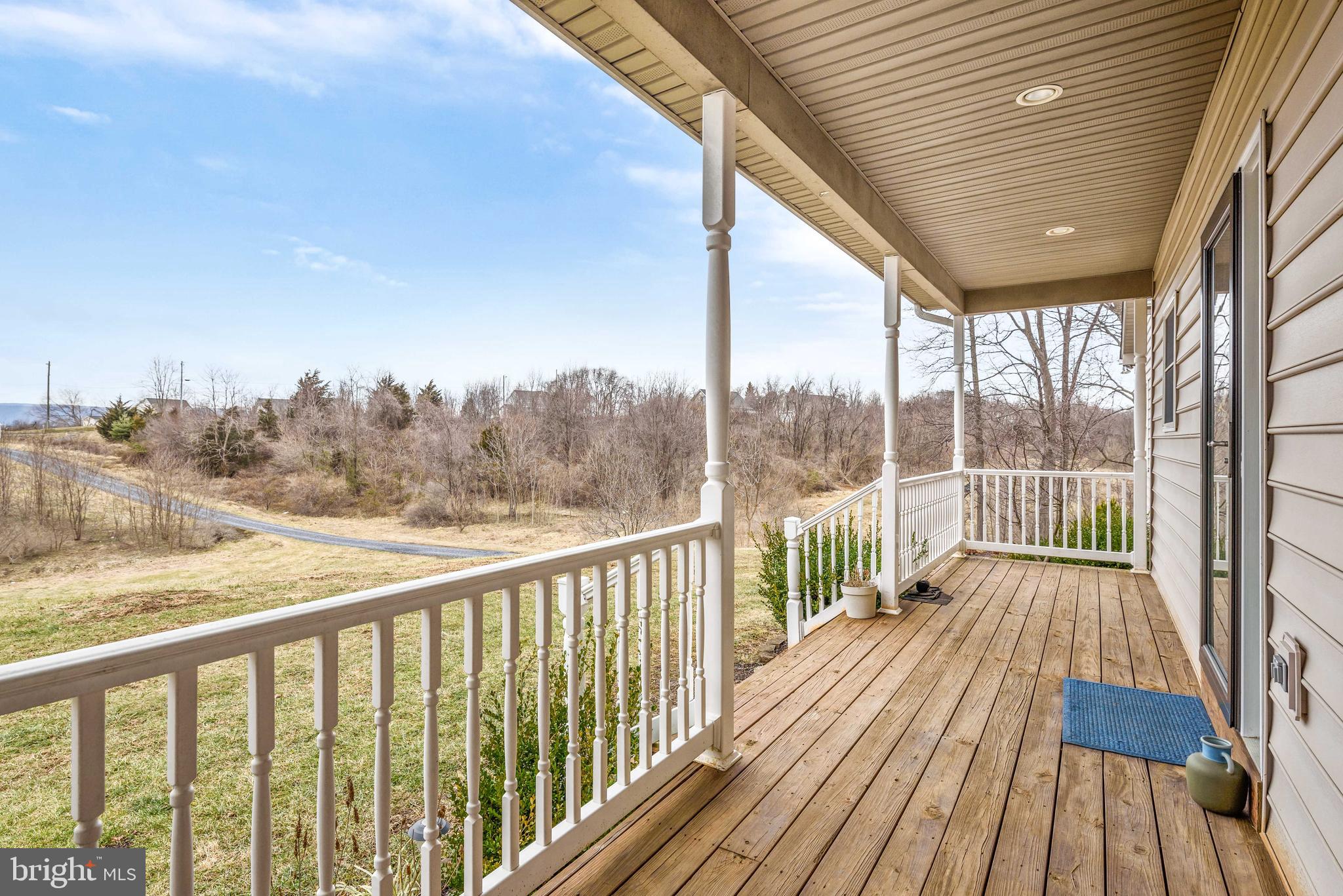 Large front porch for drinking morning coffee