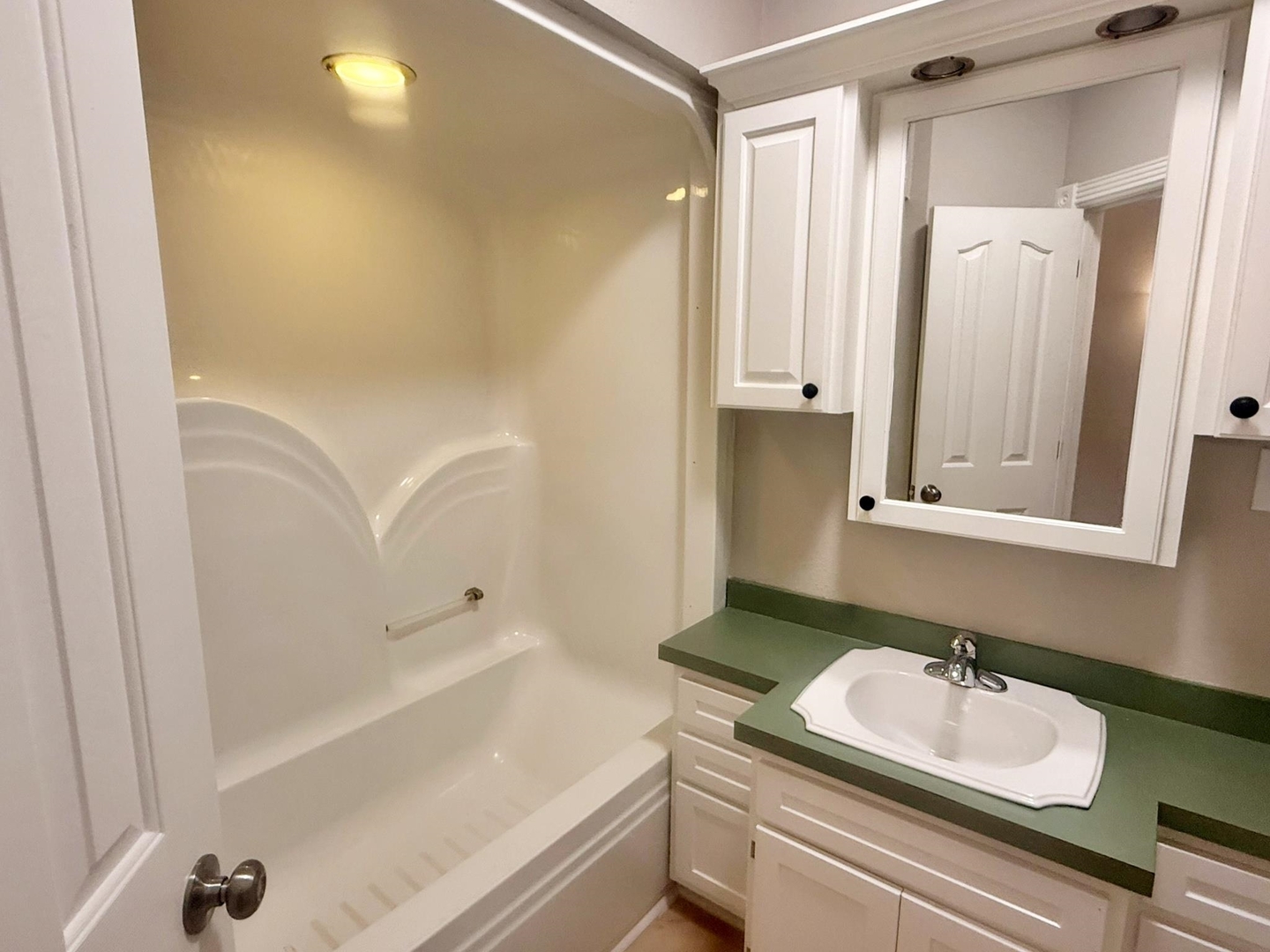 9 Hickory Lane Metropolis, IL 62960 - Photo 21 of 37 a bathroom with a sink and a mirror